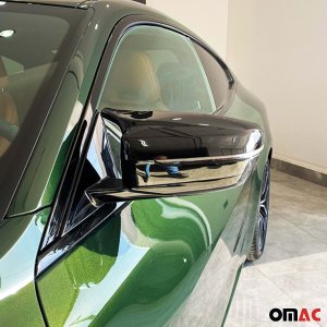 BMW 6 Series Mirror Cover - Omac - Bat Model, ABS - Gloss Piano Black - '16-'24
